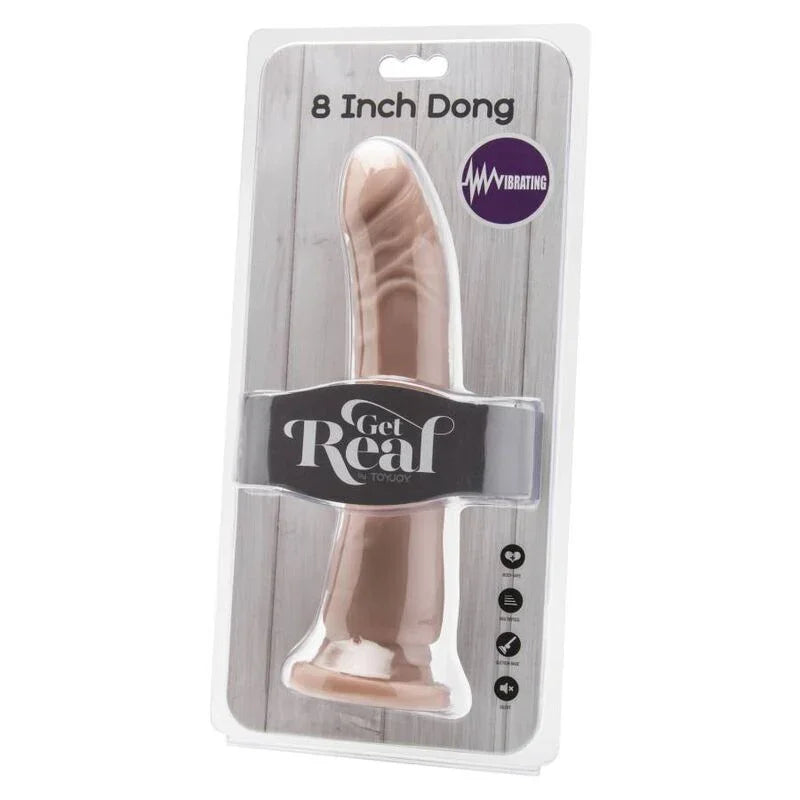 GET REAL - DONG 20,5 CM VIBRATING NATURAL - Nuvica