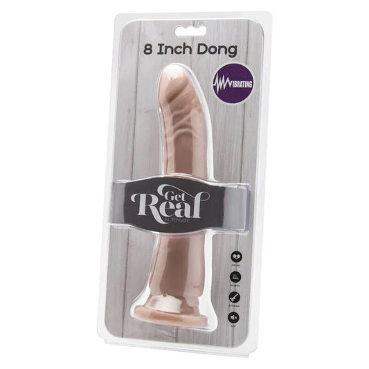 GET REAL - DONG 20,5 CM VIBRATING NATURAL - Nuvica