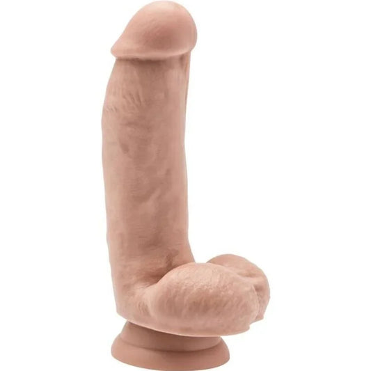 GET REAL - DILDO 12 CM CON TESTÍCULOS NATURAL - Nuvica