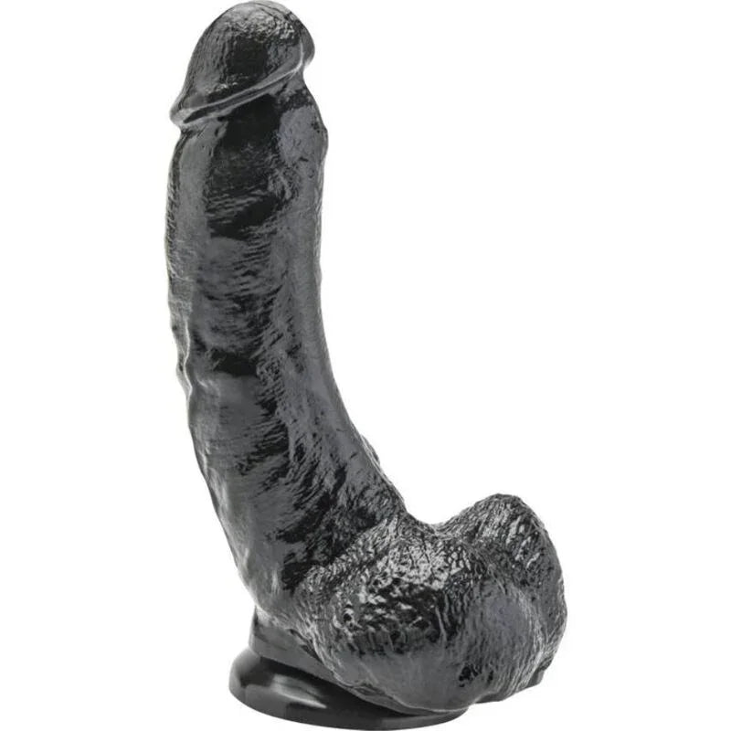 GET REAL - DILDO 20,5 CM CON TESTÍCULOS NEGRO - Nuvica