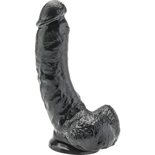 GET REAL - DILDO 20,5 CM CON TESTÍCULOS NEGRO - Nuvica