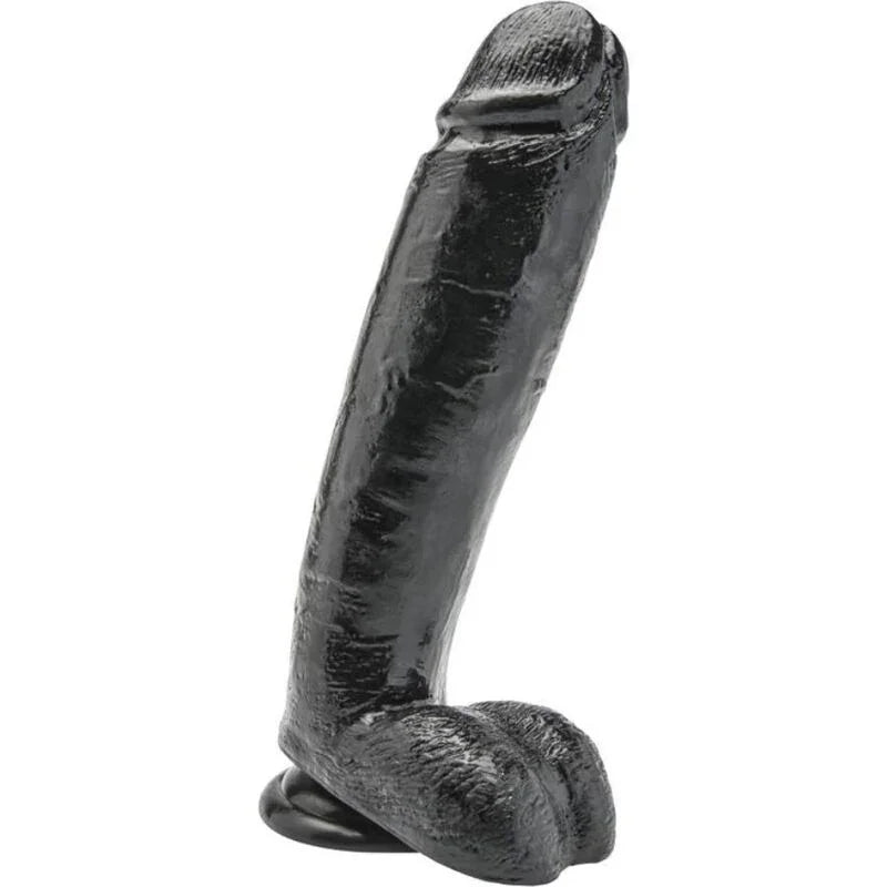 GET REAL - DILDO 25,5 CM CON TESTÍCULOS NEGRO - Nuvica