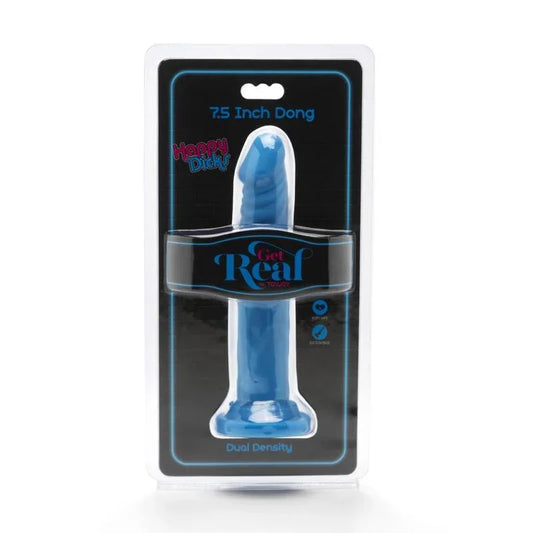 GET REAL - HAPPY DICKS DONG 19 CM AZUL - Nuvica