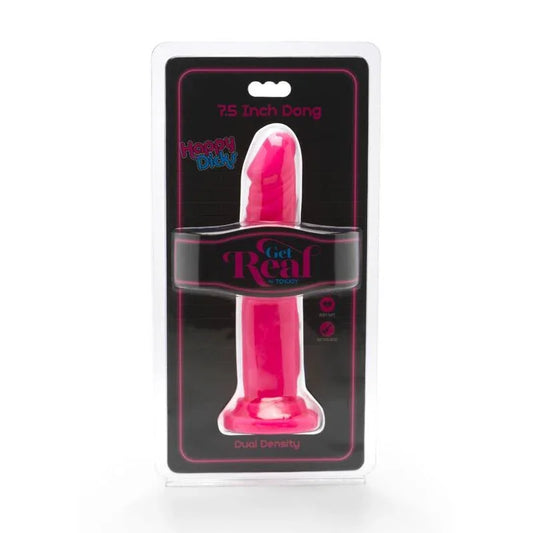 GET REAL - HAPPY DICKS DONG 19 CM ROSA - Nuvica