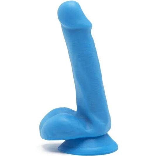 GET REAL - HAPPY DICKS DILDO 12 CM CON TESTÍCULOS AZUL - Nuvica
