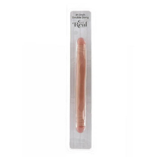 GET REAL - DOBLE DONG 35 CM NATURAL - Nuvica
