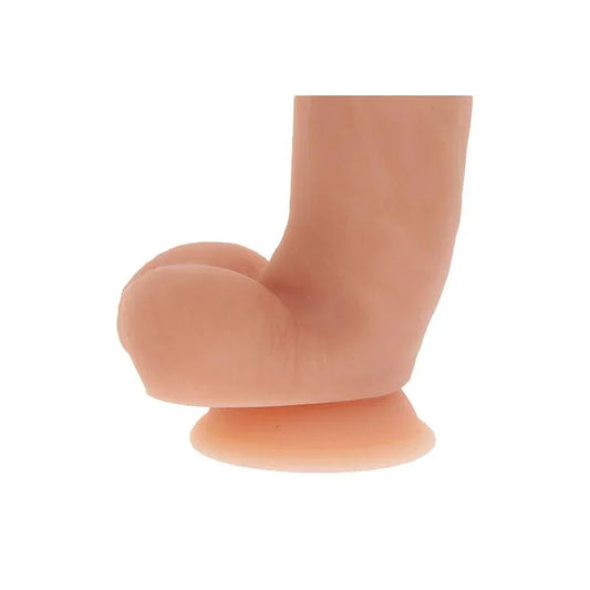 GET REAL - DILDO SILICONA 18 CM CON TESTÍCULOS NATURAL - Nuvica