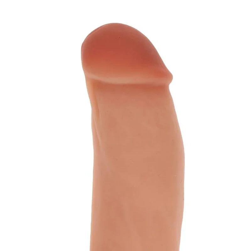 GET REAL - DILDO SILICONA 18 CM CON TESTÍCULOS NATURAL - Nuvica