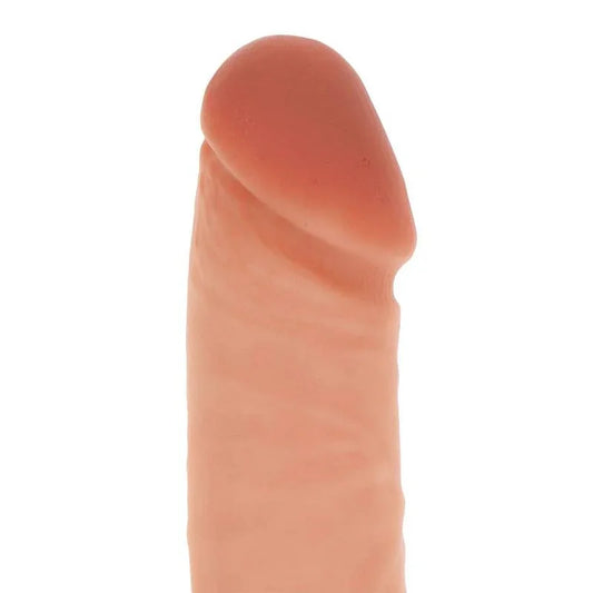 GET REAL - DILDO SILICONA 20,5 CM CON TESTÍCULOS NATURAL - Nuvica