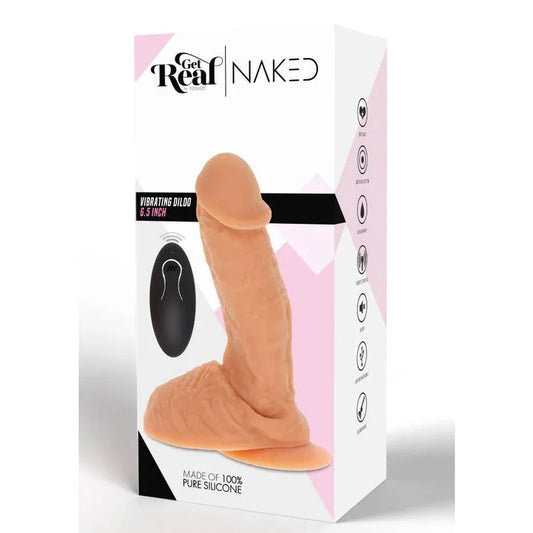 GET REAL - DILDO VIBRADOR SILICONA NATURAL - Nuvica