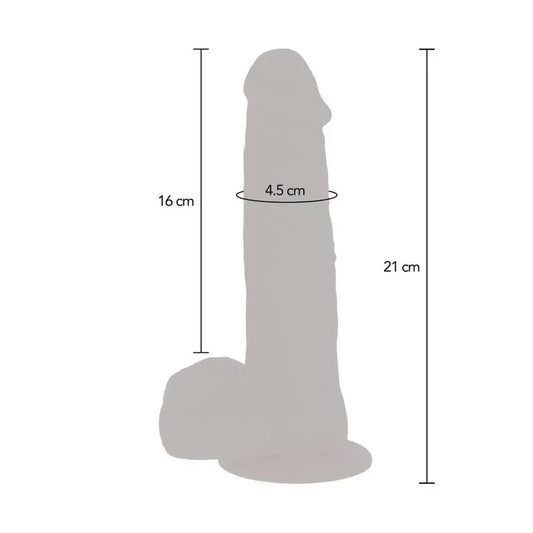 GET REAL - DILDO VIBRADOR CON BOLAS GIRATORIAS NATURAL - Nuvica