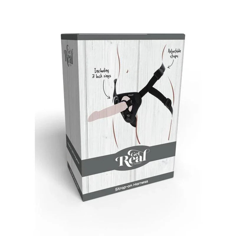 GET REAL - STRAP-ON HARNÉS NEGRO - Nuvica