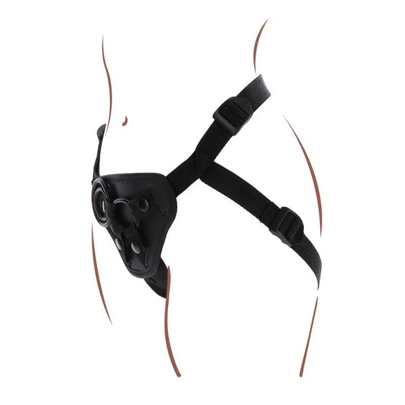 GET REAL - STRAP-ON HARNÉS NEGRO - Nuvica