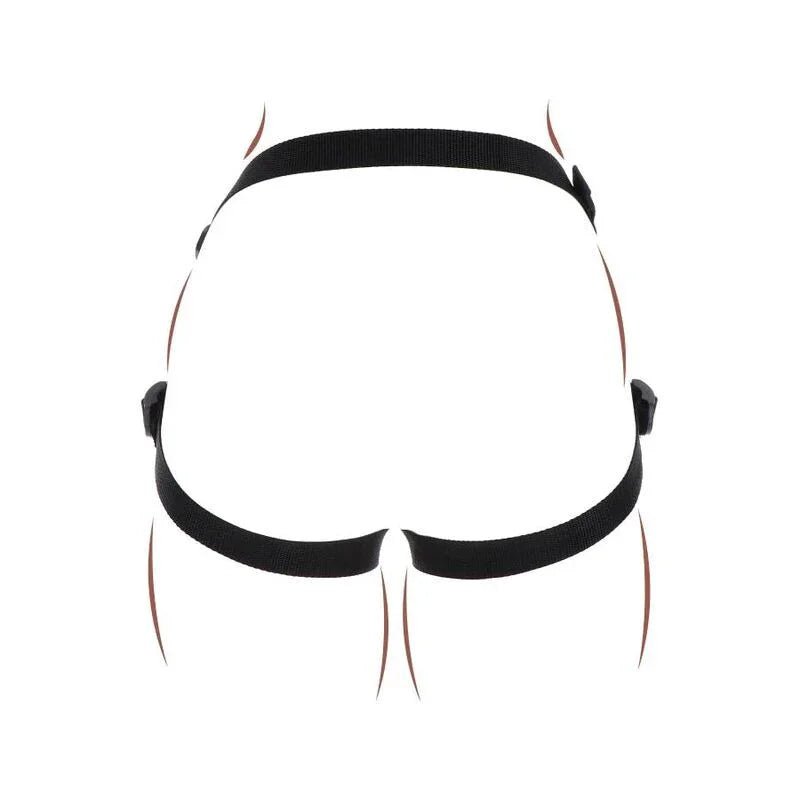 GET REAL - STRAP-ON HARNÉS NEGRO - Nuvica