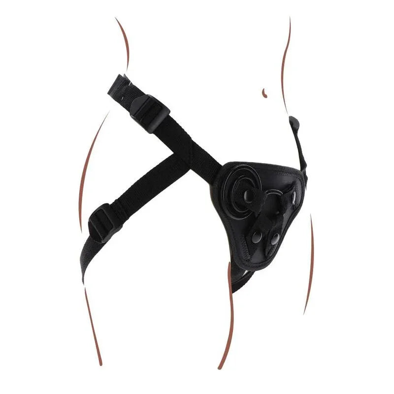 GET REAL - STRAP-ON HARNÉS NEGRO - Nuvica