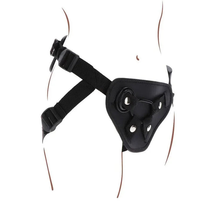 GET REAL - STRAP-ON DELUXE HARNÉS NEGRO - Nuvica
