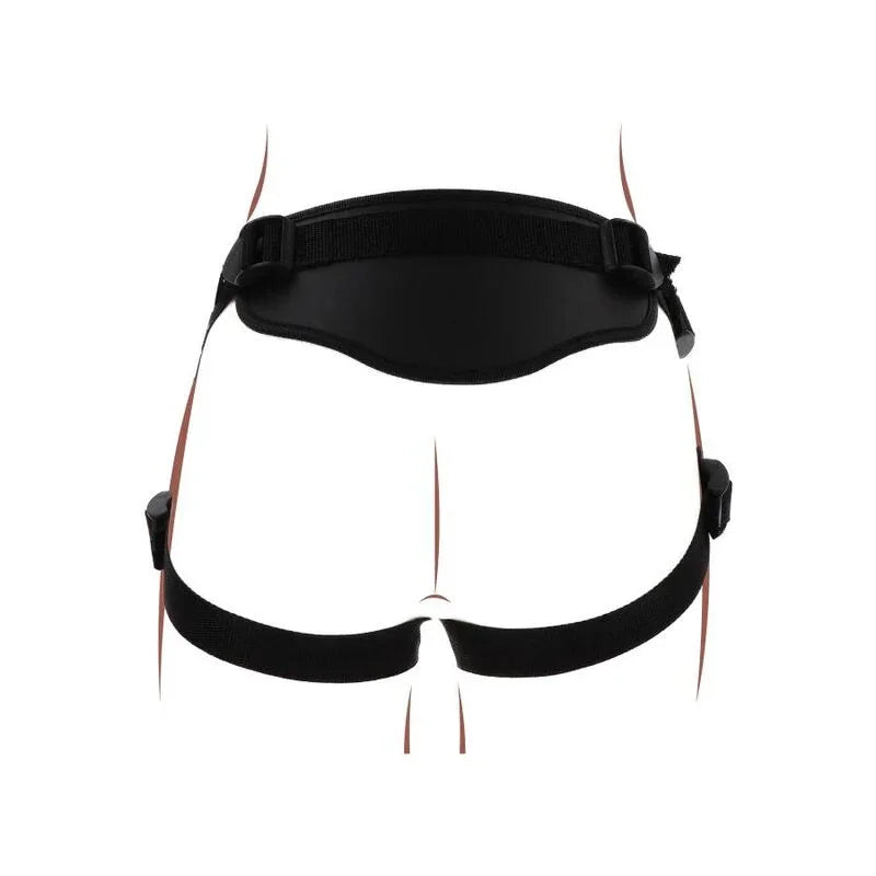 GET REAL - STRAP-ON DELUXE HARNÉS NEGRO - Nuvica