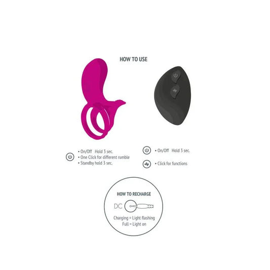 XOCOON - ANILLO VIBRADOR PARA PAREJAS FUCSIA - Nuvica