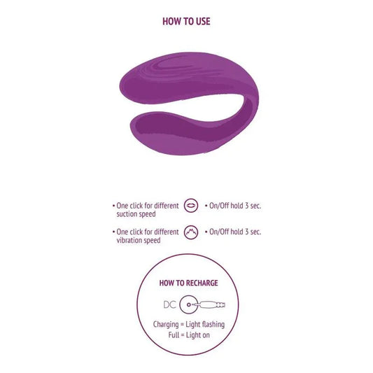 XOCOON - BOUND LOVE VIBRADOR PARA PAREJAS MORADO - Nuvica