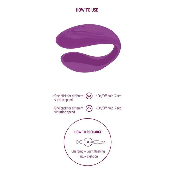 XOCOON - BOUND LOVE VIBRADOR PARA PAREJAS MORADO - Nuvica
