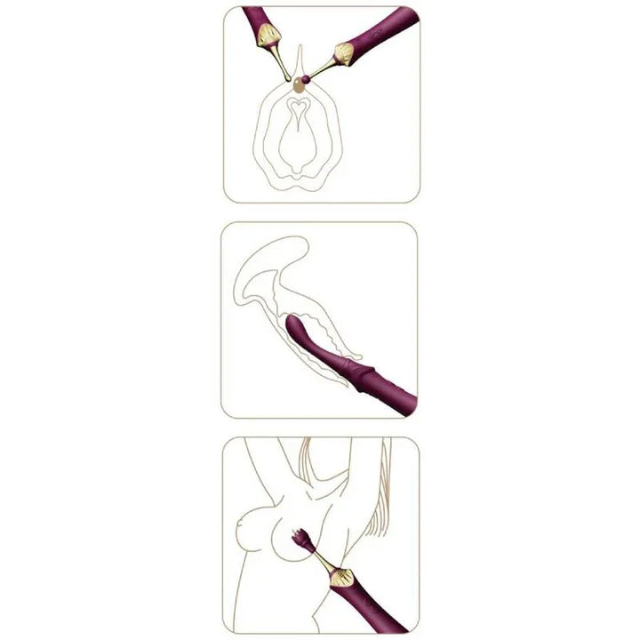 ZALO - BESS 2 MASAJEADOR PERSONAL MORADO - Nuvica