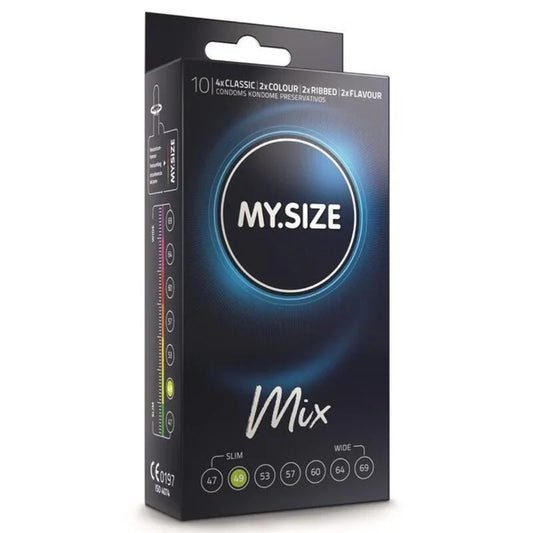 MY SIZE - MIX PRESERVATIVOS 49 MM 10 UNIDADES - Nuvica