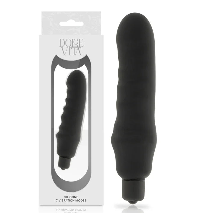 DOLCE VITA - GENIUS VIBRADOR SILICONA NEGRO - Nuvica