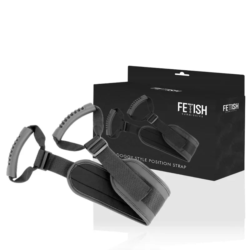 FETISH SUBMISSIVE - ARNÉS PARA HACERLO ESTILO PERRITO CON FORRO DE NEOPRENO - Nuvica