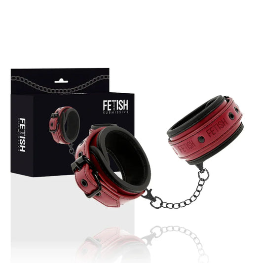 FETISH SUBMISSIVE DARK ROOM - ESPOSAS CUERO VEGANO CON FORRO DE NEOPRENO - Nuvica
