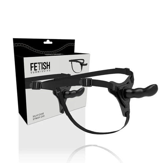 FETISH SUBMISSIVE HARNESS - SILICONA NEGRO G-SPOT 16 CM - Nuvica