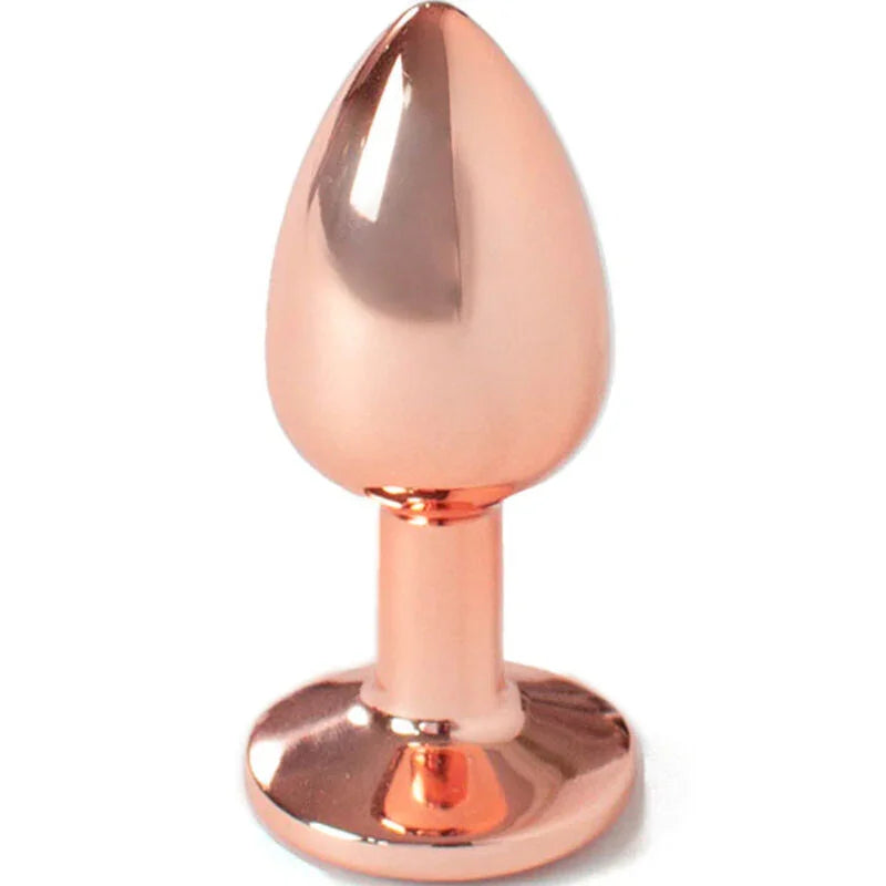 SECRETPLAY - METAL BUTT PLUG ORO ROSA TALLA S 7 CM - Nuvica
