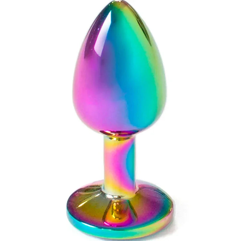 SECRETPLAY - METAL BUTT PLUG MULTICOLOR TALLA S 7 CM - Nuvica