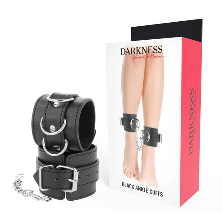 DARKNESS - ESPOSAS CUERO TOBILLOS AJUSTABLES NEGRO - Nuvica