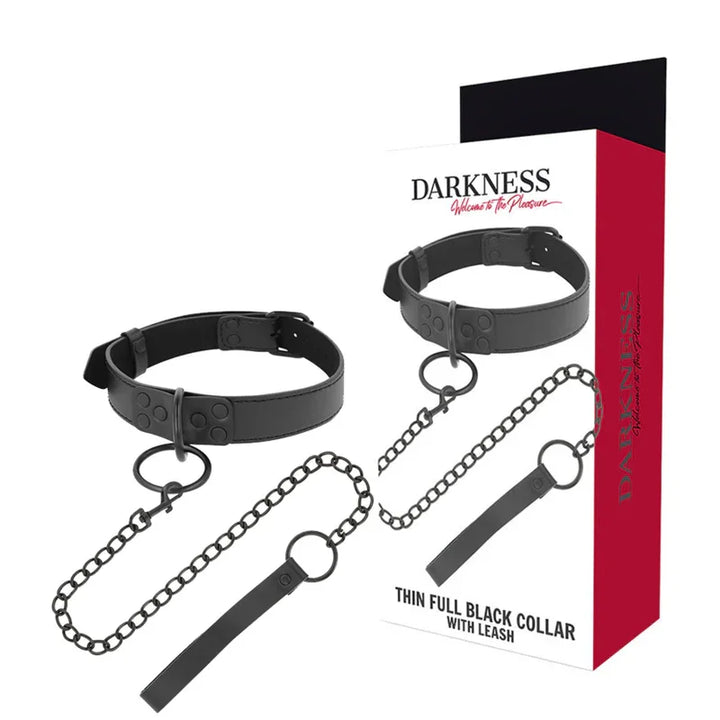 DARKNESS - COLLAR CON CADENA NEGRO - Nuvica