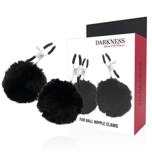 DARKNESS - PINZAS PARA PEZONES CON POMPONES 1 - Nuvica