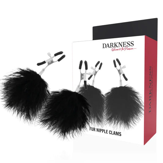 DARKNESS - PINZAS PARA PEZONES CON POMPONES 2 - Nuvica
