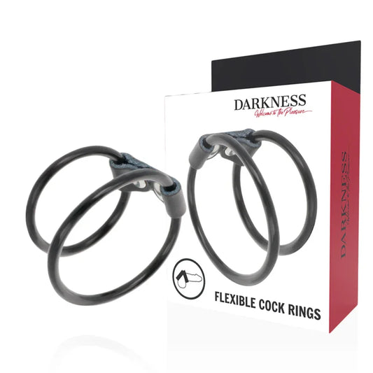 DARKNESS - ANILLA FLEXIBLE DOBLE PARA EL PENE - Nuvica