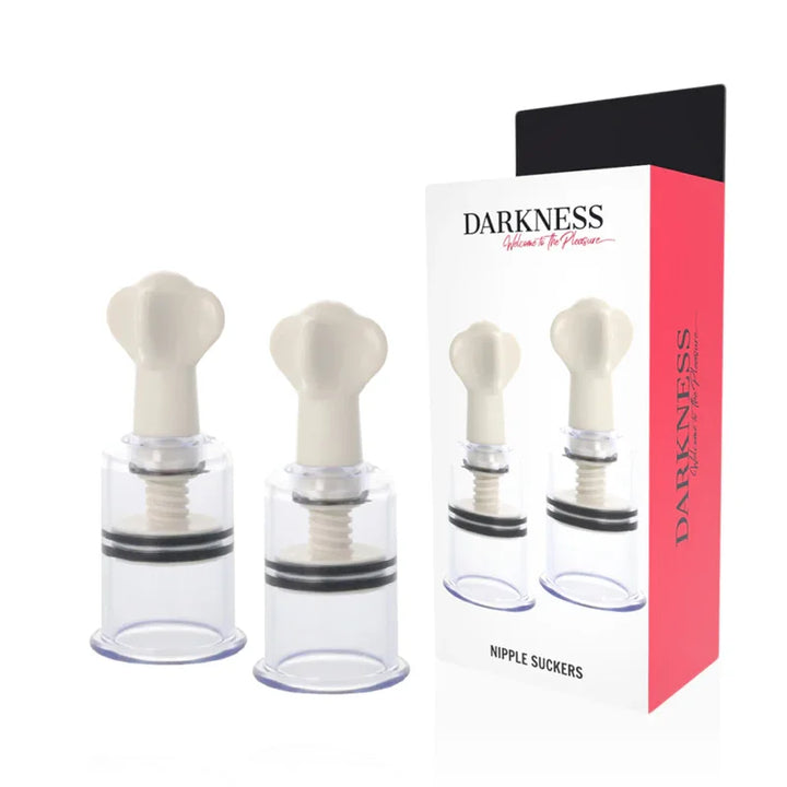 DARKNESS - ONDAS ESTIMULADORAS PEZONES TRANSPARENTE 5CM DIMETRO - Nuvica