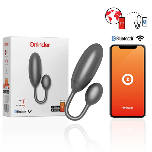 ONINDER - DENVER HUEVO VIBRADOR ROSA 7 X 2.7 CM - APP GRATUITA - Nuvica