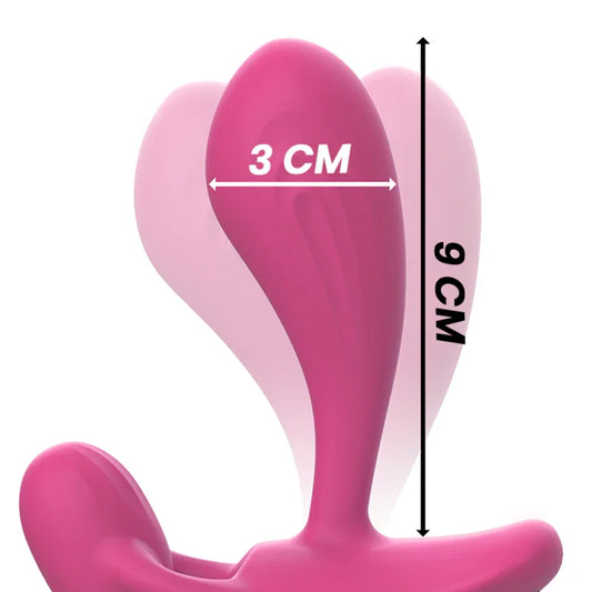 INTENSE - SHELLY DUO ANAL-PERINEO , VAGINAL-CLITORIS REMOTO ROSA - Nuvica