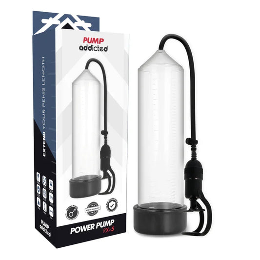 PUMP ADDICTED - BOMBA ERECCIÓN RX5 TRANSPARENTE - Nuvica