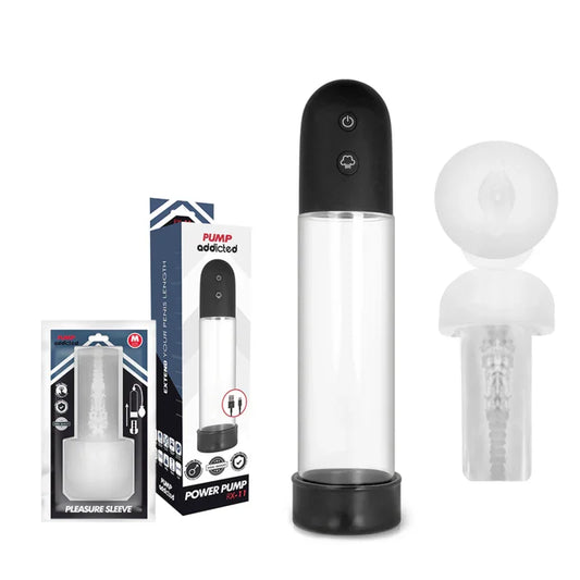 PUMP ADDICTED - BOMBA ERECCIÓN RX11 AUTOMÁTICA CON MASTURBADOR - Nuvica