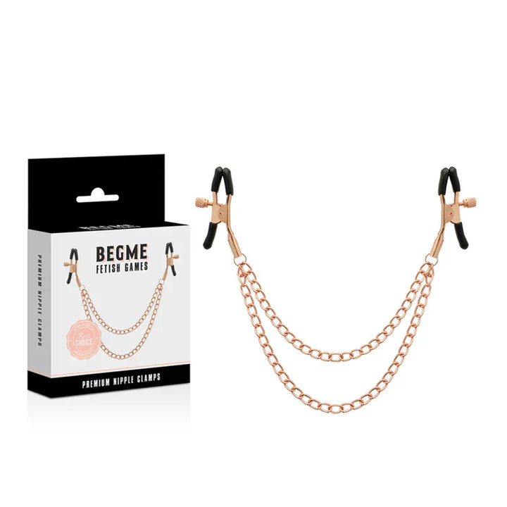 BEGME - BLACK EDITION PINZAS PEZONES CON CADENA - Nuvica