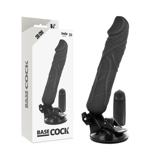 BASECOCK - VIBRADOR REALÍSTICO CONTROL REMOTO NATURAL 20 CM -O- 4 CM - Nuvica