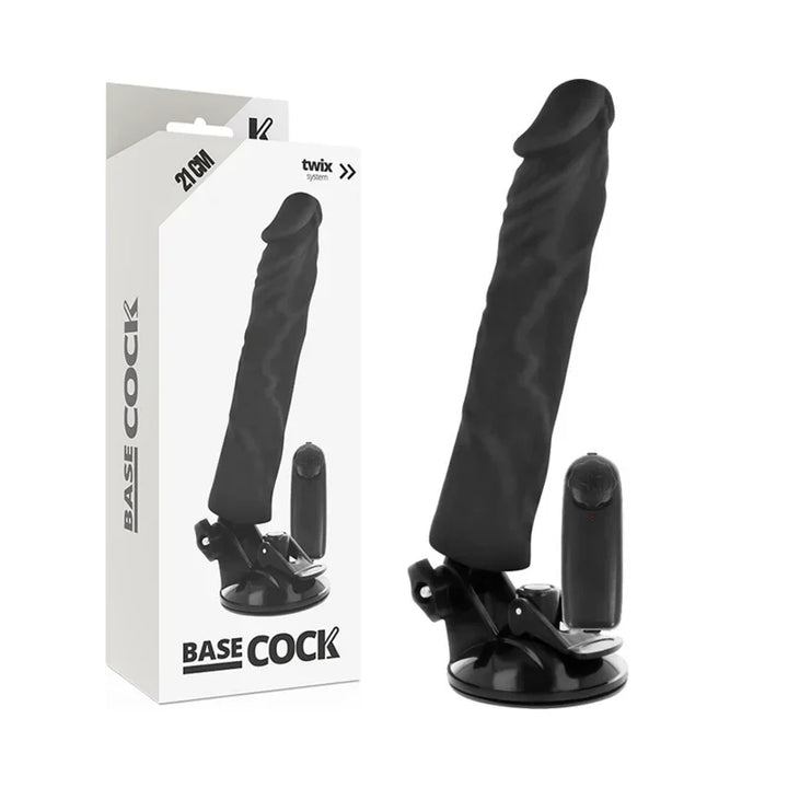 BASECOCK - VIBRADOR REALÍSTICO CONTROL REMOTO NATURAL 21 CM -O- 4 CM - Nuvica