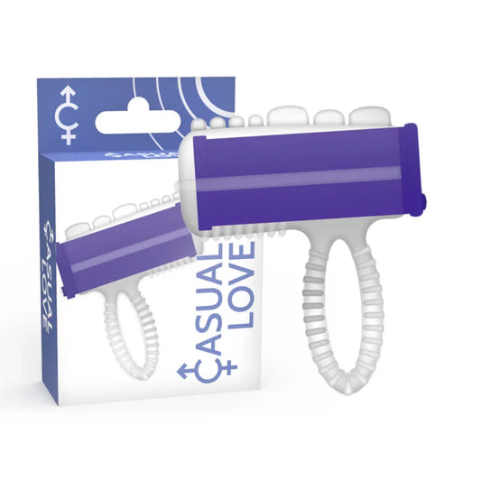 CASUAL LOVE - RING VIBRADOR LENGUA LILA - Nuvica