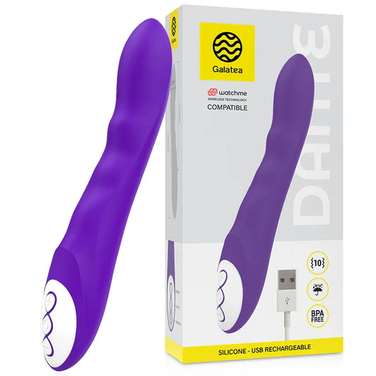 GALATEA - DANTE VIBRADOR LILA COMPATIBLE CON WATCHME WIRELESS TECHNOLOGY - Nuvica
