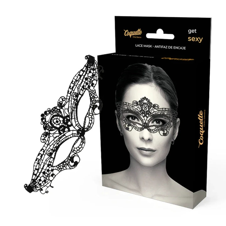 COQUETTE CHIC DESIRE - ANTIFAZ ENCAJE NEGRO FINO - Nuvica