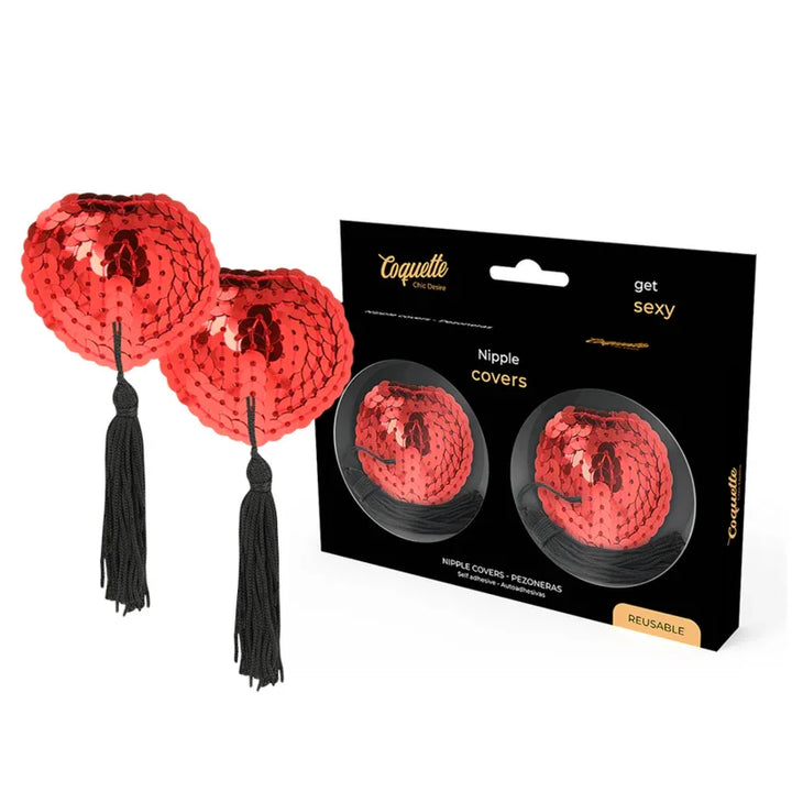 COQUETTE CHIC DESIRE - CUBRE PEZONES ROJO - Nuvica