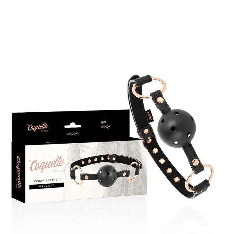 COQUETTE CHIC DESIRE - FANTASY MORDAZA TRANSPIRABLE CUERO VEGANO - Nuvica